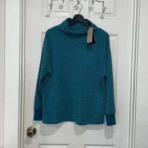 Nike Yoga Womens Size Small Luxe Texture Cowl Neck Pullover